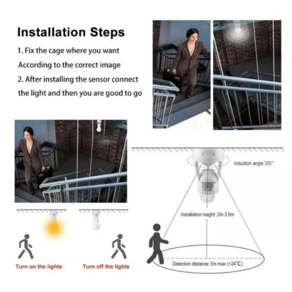 Motion Sensor Lamp Holder