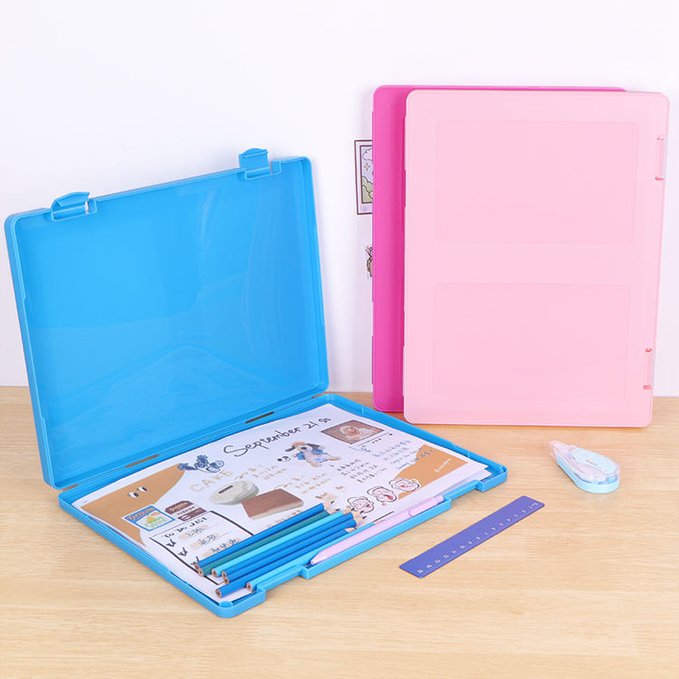 Large Capacity A4 File Organizer With Board Clip