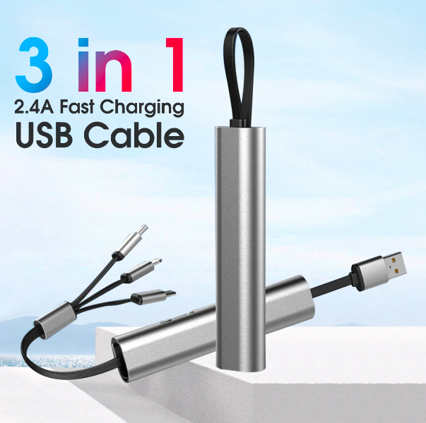 3-in-1 Retractable Cable