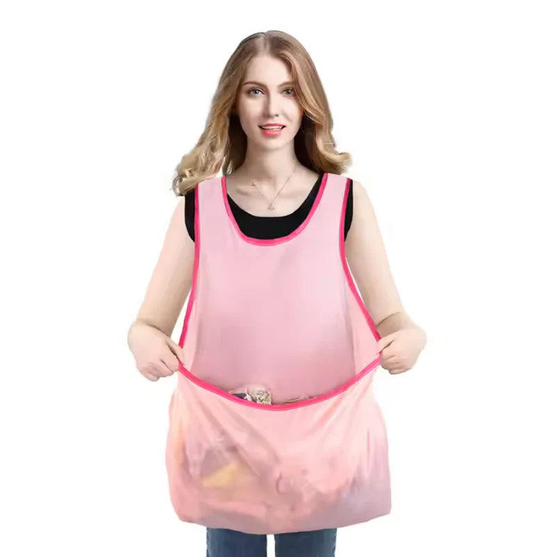 Waterproof Large Pocket Laundry Apron