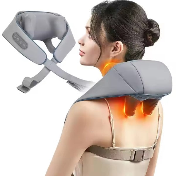 Electric Neck Shoulder Back Massager With Heat