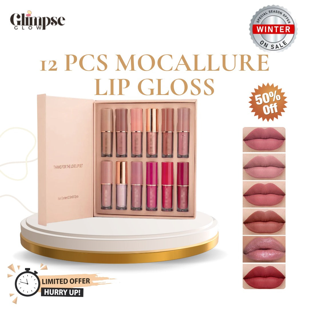 12 pcs Mocallure Lip Gloss