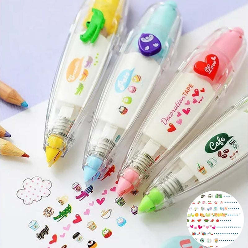 DIY Cute Press Type Decorative Pen