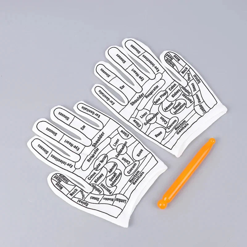 Gloves Hand Reflexology Tools