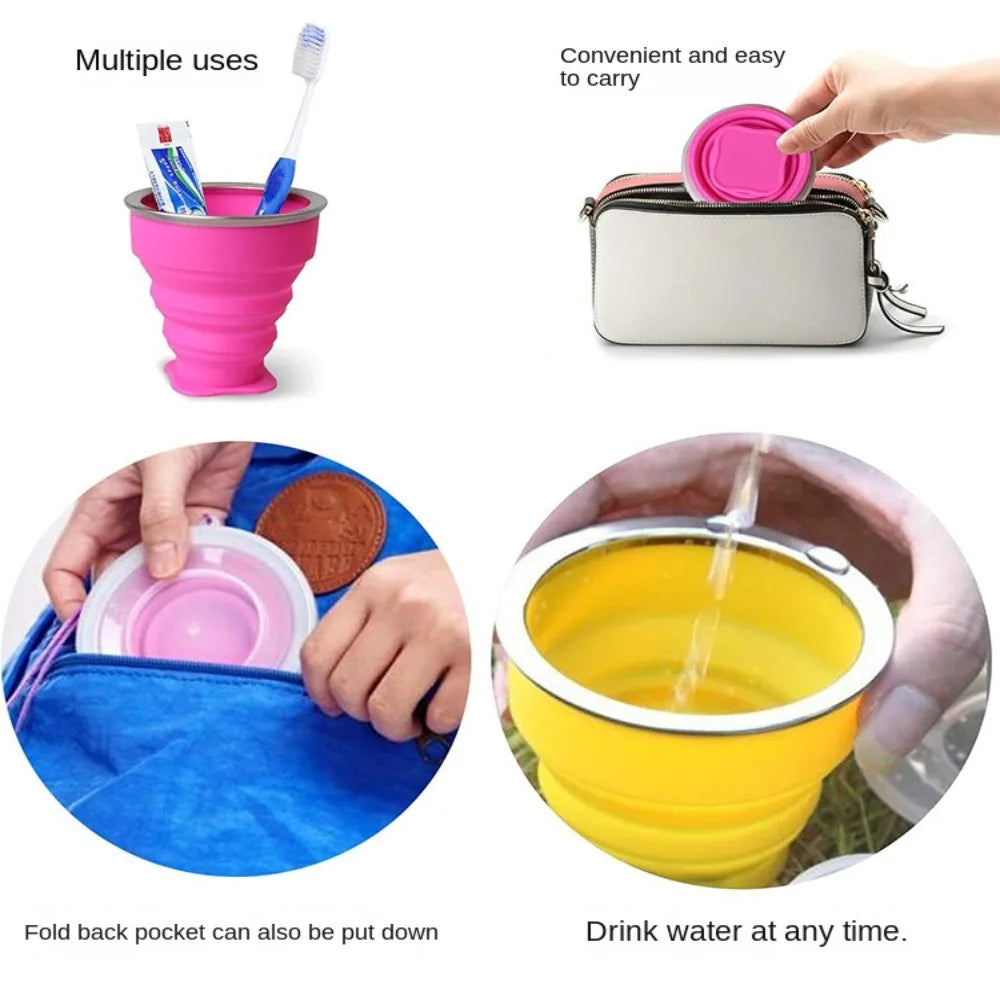 Portable Silicone Cup for On-the-Go Convenience