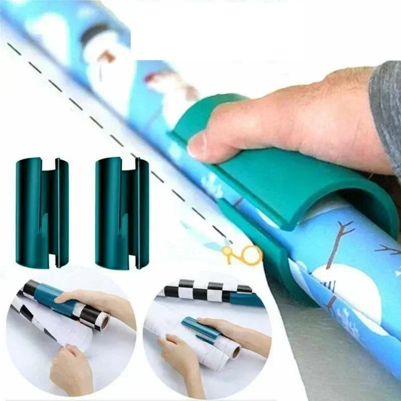 ART SLIDING BIRTHDAY WRAPPING PAPER CUTTER