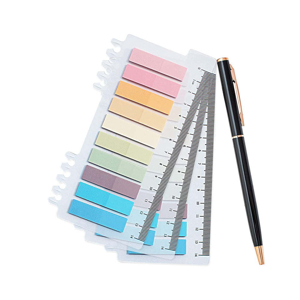 Tabs with Ruler Transparent Sticky Notes